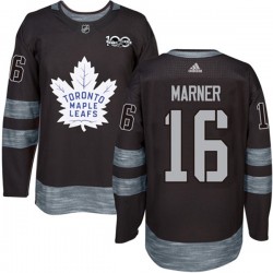 Toronto Maple Leafs Mitchell Marner 16 1917-2017 100th Anniversary Adidas Black NHL Jersey Authentic
