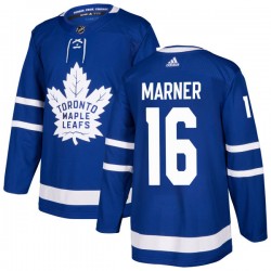 Toronto Maple Leafs Mitchell Marner 16 2017-18 Adidas Blue NHL Jersey Authentic