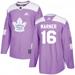 Toronto Maple Leafs Mitchell Marner 16 2017-18 Adidas Purple Fights Cancer Practice NHL Jersey Authentic