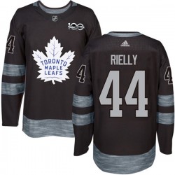 Toronto Maple Leafs Morgan Rielly 44 1917-2017 100th Anniversary Adidas Black NHL Jersey Authentic