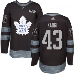 Toronto Maple Leafs Nazem Kadri 43 1917-2017 100th Anniversary Adidas Black NHL Jersey Authentic