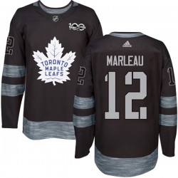 Toronto Maple Leafs Patrick Marleau 12 1917-2017 100th Anniversary Adidas Black NHL Jersey Authentic