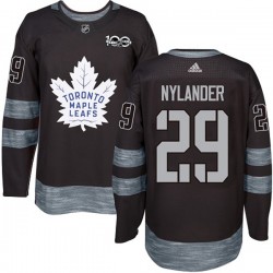 Toronto Maple Leafs William Nylander 29 1917-2017 100th Anniversary Adidas Black NHL Jersey Authentic