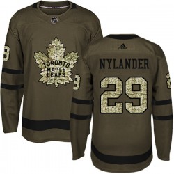 Toronto Maple Leafs William Nylander 29 2017-18 Adidas Camo Green NHL Jersey Authentic