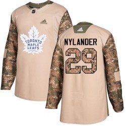 Toronto Maple Leafs William Nylander 29 2017-18 Adidas Camo Veterans Day Practice NHL Jersey Authentic
