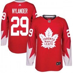 Toronto Maple Leafs William Nylander 29 2017-18 Adidas Red Alternate NHL Jersey Authentic