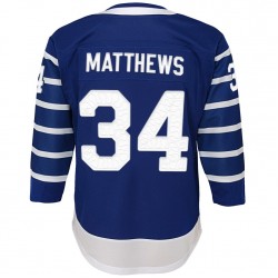 Toronto Maple Leafs-Toronto Arenas Auston Matthews 34 Blue Vintage NHL Jersey Authentic