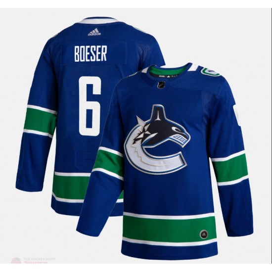Vancouver Canucks Brock Boeser 6 Adidas 2019-20 Authentic Blue NHL Jersey