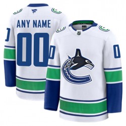 Vancouver Canucks Custom Fanatics 2024-2025 Away White NHL Jersey Authentic