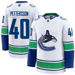 Vancouver Canucks Elias Pettersson 40 Fanatics 2024-2025 Away White NHL Jersey Authentic