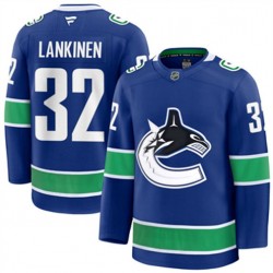 Vancouver Canucks Kevin Lankinen 32 Fanatics 2024-2025 Home NHL Jersey Authentic