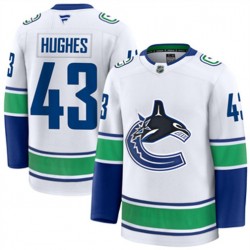 Vancouver Canucks Quinn Hughes 43 Fanatics 2024-2025 Away White NHL Jersey Authentic
