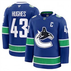 Vancouver Canucks Quinn Hughes 43 Fanatics 2024-2025 Home NHL Jersey Authentic