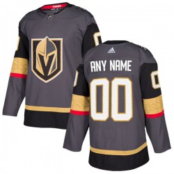 Vegas Golden Knights Custom 2017-18 Adidas Grey NHL Jersey Authentic