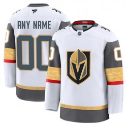 Vegas Golden Knights Custom Fanatics 2024-2025 Away White NHL Jersey Authentic