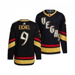 Vegas Golden Knights JACK EICHEL 9 Adidas 2022-2023 Reverse Retro Black NHL Jersey Authentic