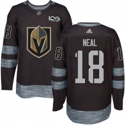 Vegas Golden Knights James Neal 18 1917-2017 100th Anniversary Adidas Black NHL Jersey Authentic