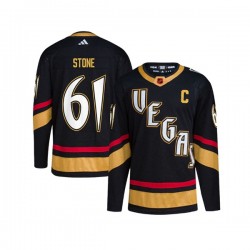 Vegas Golden Knights Mark Stone 61 Adidas 2022-2023 Reverse Retro Black NHL Jersey Authentic