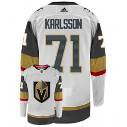 Vegas Golden Knights WILLIAM KARLSSON 71 White Adidas NHL Jersey