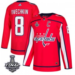 Washington Capitals Alex Ovechkin 8 Red 2018 Stanley Cup Final Patch Adidas NHL Jersey