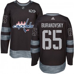 Washington Capitals Andre Burakovsky 65 1917-2017 100th Anniversary Adidas Black NHL Jersey Authentic