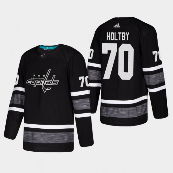 Washington Capitals Braden Holtby 70 Black 2019 All-Star Adidas NHL Jersey Authentic