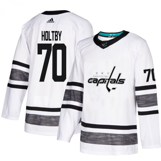 Washington Capitals Braden Holtby 70 White 2019 All-Star Adidas NHL Jersey Authentic