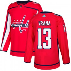 Washington Capitals Jakub Vrana 13 2017-18 Adidas Red NHL Jersey Authentic