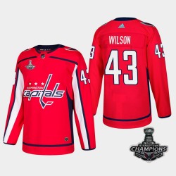 Washington Capitals Nicklas Backstrom 43 Red 2018 Stanley Cup Champions Adidas NHL Jersey