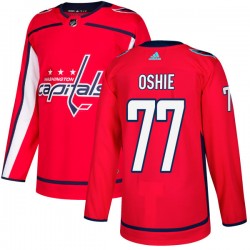 Washington Capitals T.J. Oshie 77 2017-18 Adidas Red NHL Jersey Authentic