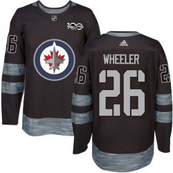 Winnipeg Jets Blake Wheeler 26 1917-2017 100th Anniversary Adidas Black NHL Jersey Authentic