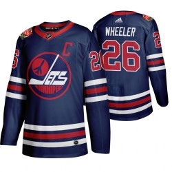 Winnipeg Jets Blake Wheeler 26 Adidas 2019 Heritage Classic Authentic Navy NHL Jersey