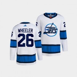 Winnipeg Jets Blake Wheeler 26 Adidas 2022 Reverse Retro White NHL Jersey Authentic