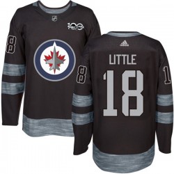 Winnipeg Jets Bryan Little 18 1917-2017 100th Anniversary Adidas Black NHL Jersey Authentic