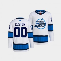 Winnipeg Jets Custom Adidas 2022 Reverse Retro White NHL Jersey Authentic