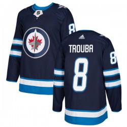 Winnipeg Jets Jacob Trouba 8 2017-18 Adidas Navy NHL Jersey Authentic