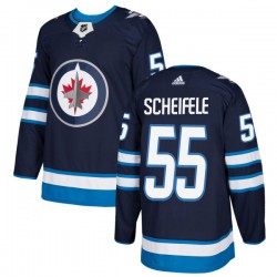 Winnipeg Jets Mark Scheifele 55 2017-18 Adidas Navy NHL Jersey Authentic