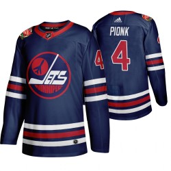 Winnipeg Jets Neal Pionk 4 Adidas 2019 Heritage Classic Authentic Navy NHL Jersey