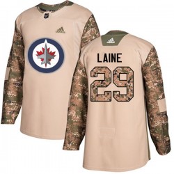 Winnipeg Jets Patrik Laine 29 2017-18 Adidas Camo Veterans Day Practice NHL Jersey Authentic