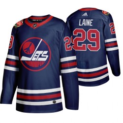 Winnipeg Jets Patrik Laine 29 Adidas 2019 Heritage Classic Authentic Navy NHL Jersey
